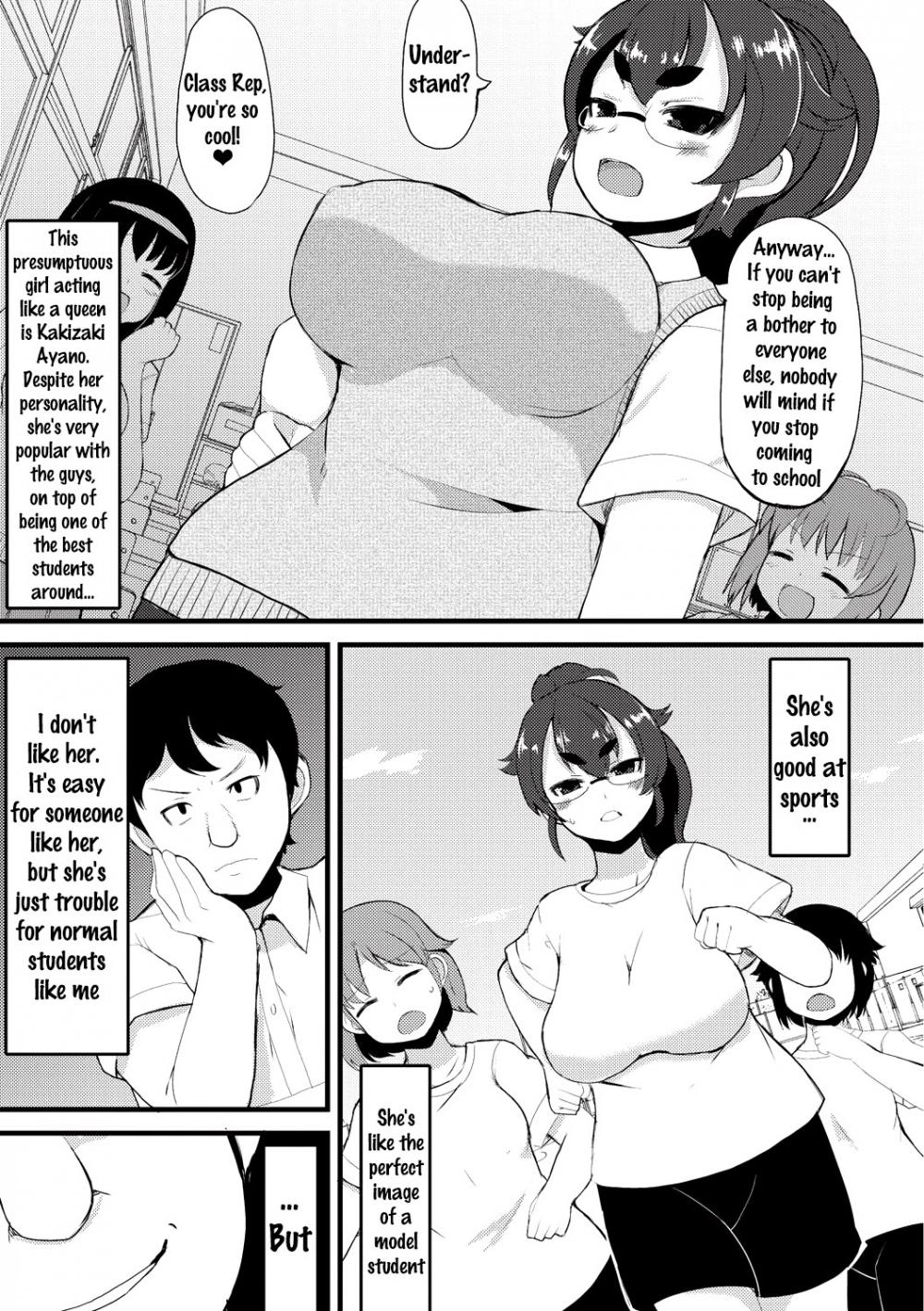 Hentai Manga Comic-A Large Breasted Honor Student Makes The Big Change to Perverted Masochist-Chapter 5-4